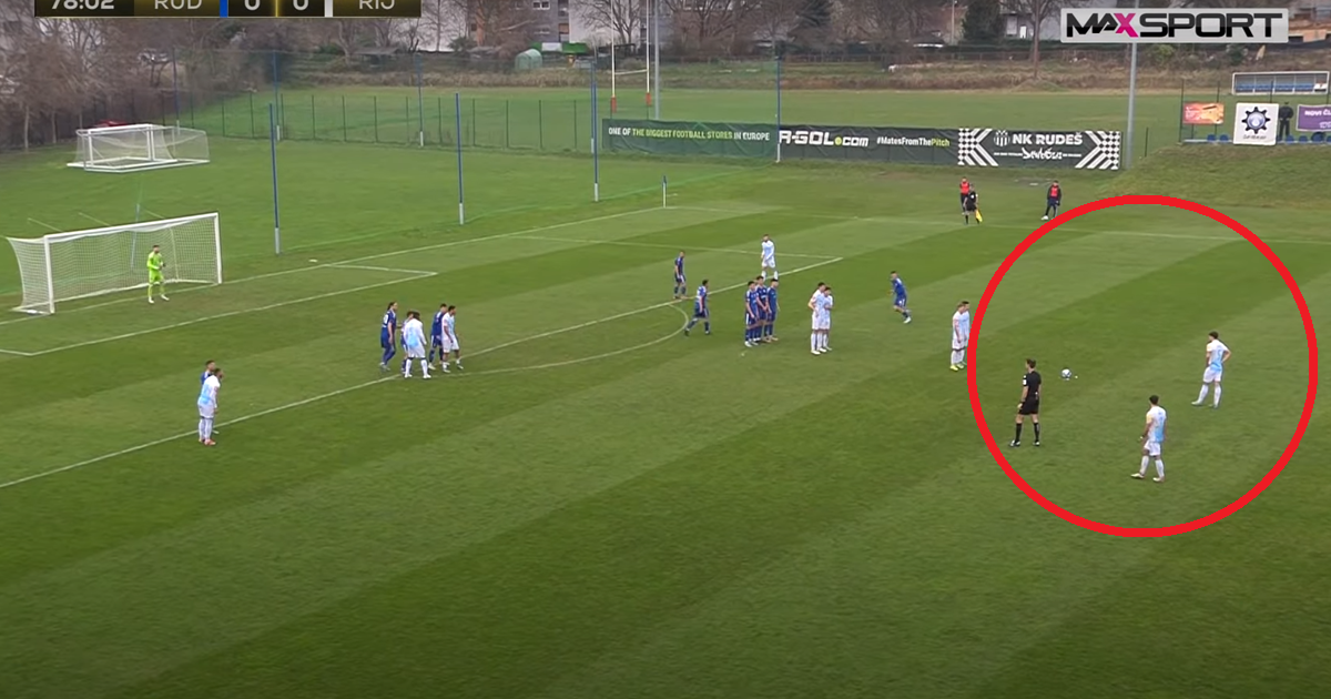 Pogledajte Galešićev gol s više od 30 metara kroz tri živa zida
