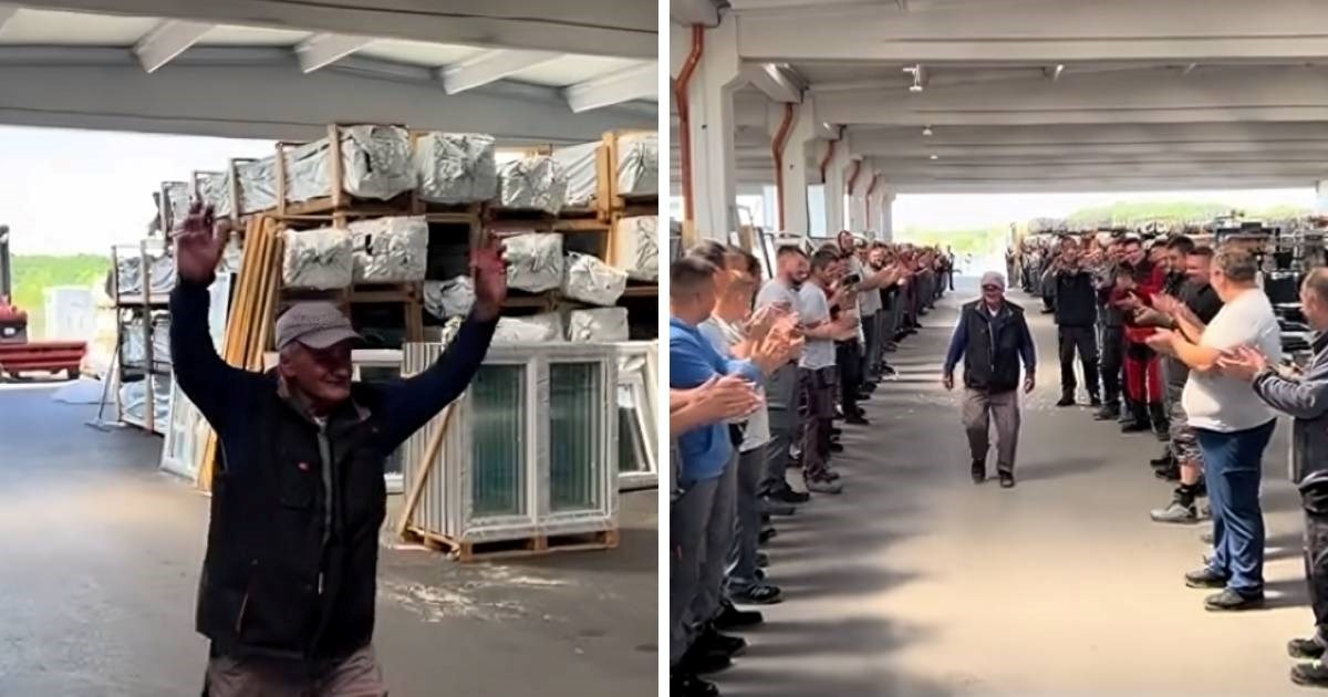 Dirljiv video iz Brčkog: Kolege ispratili radnika Asima u mirovinu na poseban način