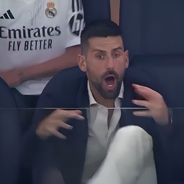 Đokovićeva reakcija kod gola Reala za pobjedu. Španjolci to opisuju kao video godine 