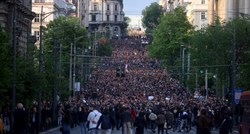 FOTO Pogledajte nepreglednu kolonu prosvjednika u Beogradu nakon dva masakra