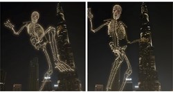 Širi se viralna snimka showa s divovskim kosturom u Dubaiju. Je li uopće stvarna?