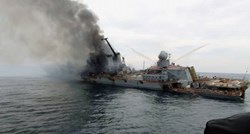 Pojavila se prva fotografija pogođenog ruskog broda Moskva?