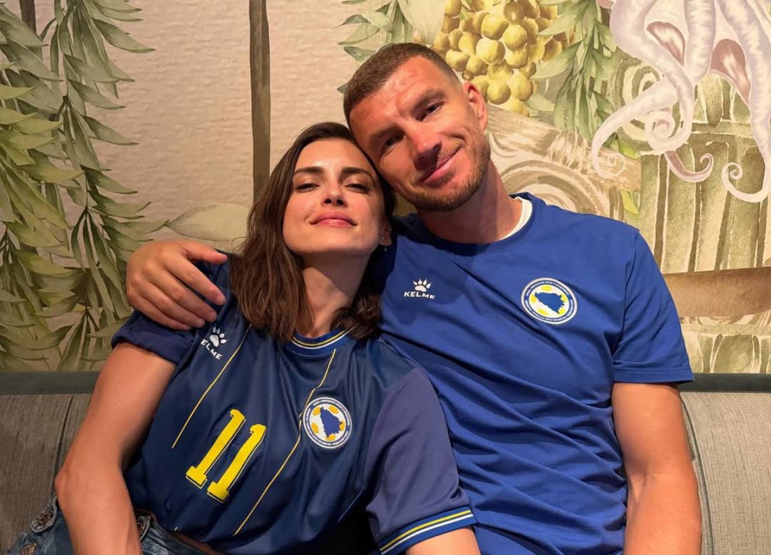 Amra i Edin Džeko pozirali zagrljeni u SAD-u, fotka je oduševila ljude