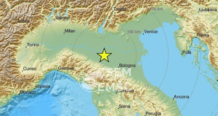 Potres magnitude 4.3 na sjeveru Italije