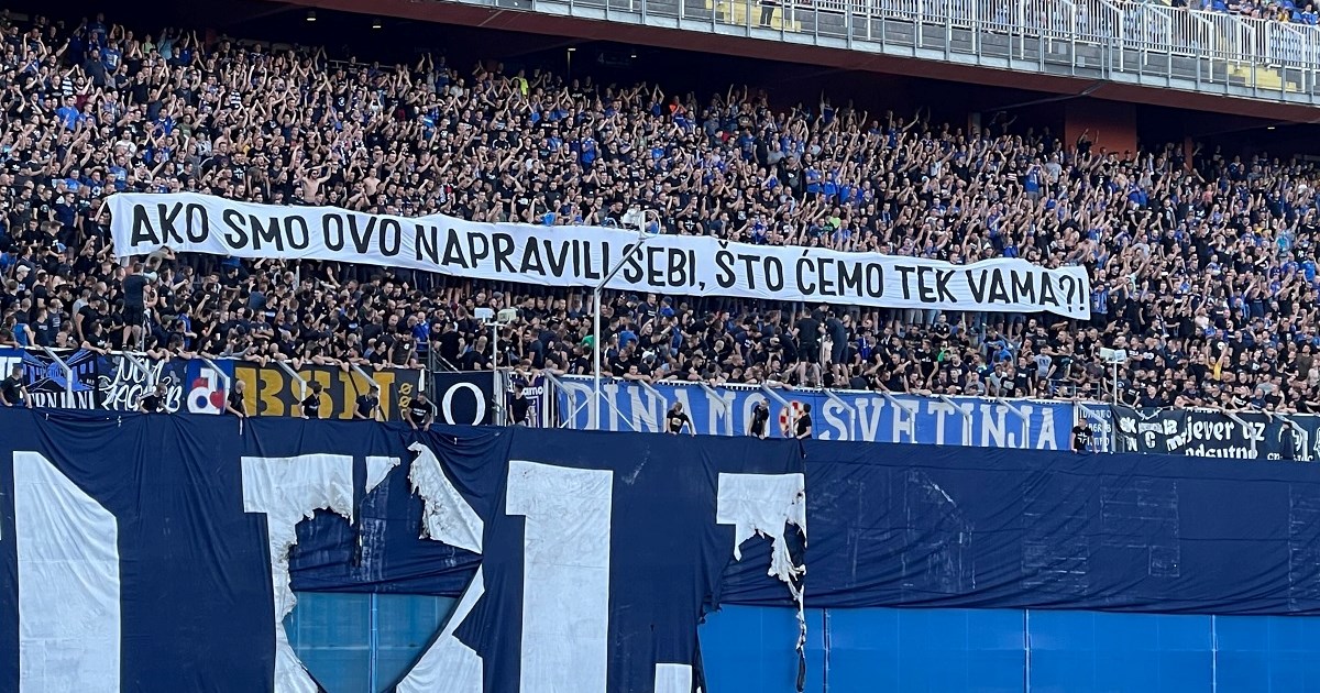 BBB-i porukom uz izgorjeli transparent poslali prijetnju Torcidi