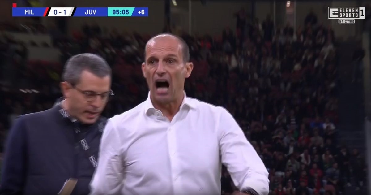 Bijesni Allegri divljao na San Siru u 96. minuti. Pomoćnici ga morali smirivati