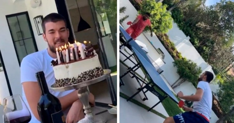 VIDEO Ivica Zubac proslavio rođendan igrajući stolni tenis s Paulom Georgeom
