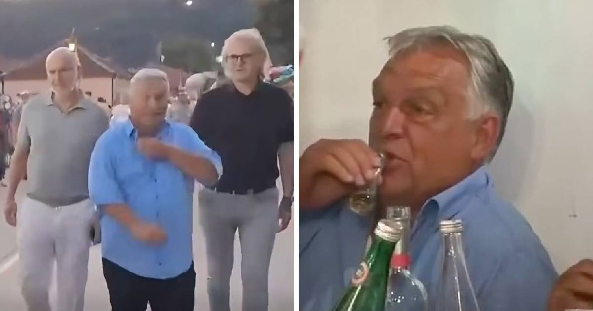 VIDEO Orban snimljen u Srbiji s dvojicom milijardera. Pio šljivovicu
