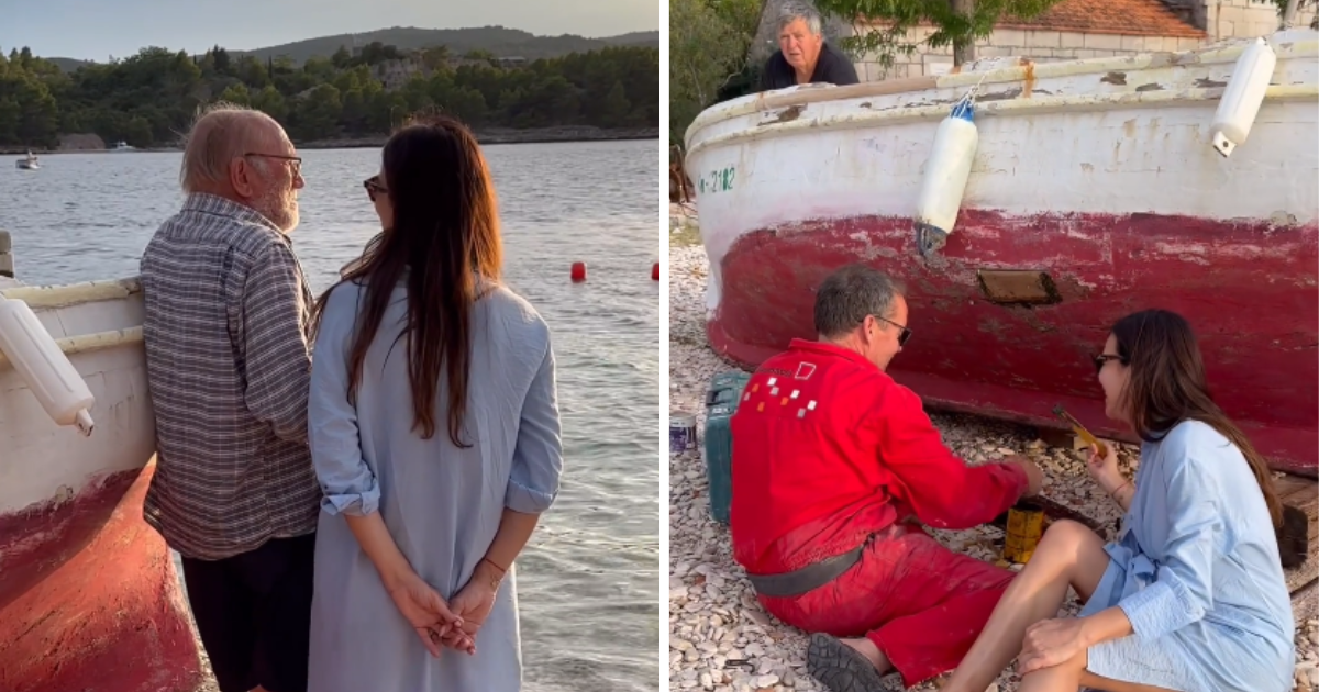 Severina zasukala rukave i pomogla lokalnom ribaru obnoviti njegov stari čamac