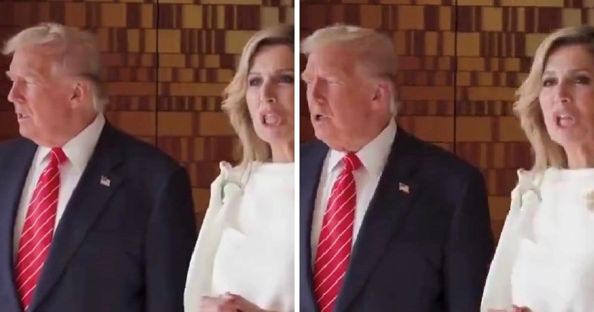 Širi se snimka susreta nizozemske kraljice i Trumpa. Imitirala je njegove grimase?
