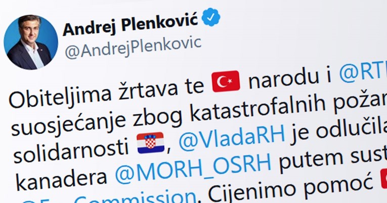 Plenković: Cijenimo pomoć Turske nakon potresa, šaljemo joj kanader