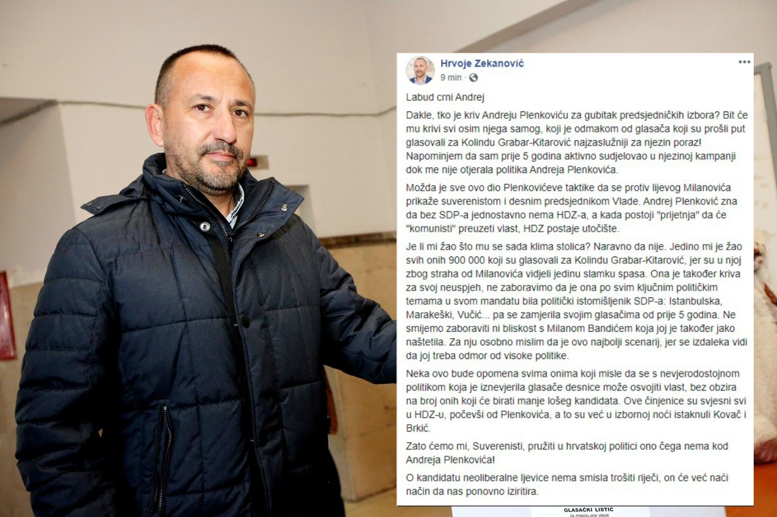 Zekanović žestoko napao Plenkovića, ima teoriju o izborima