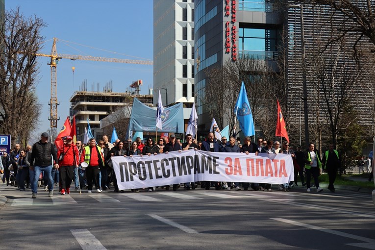Sindikati prosvjeduju u Makedoniji. "Tražimo minimalnu plaću od 600 eura"