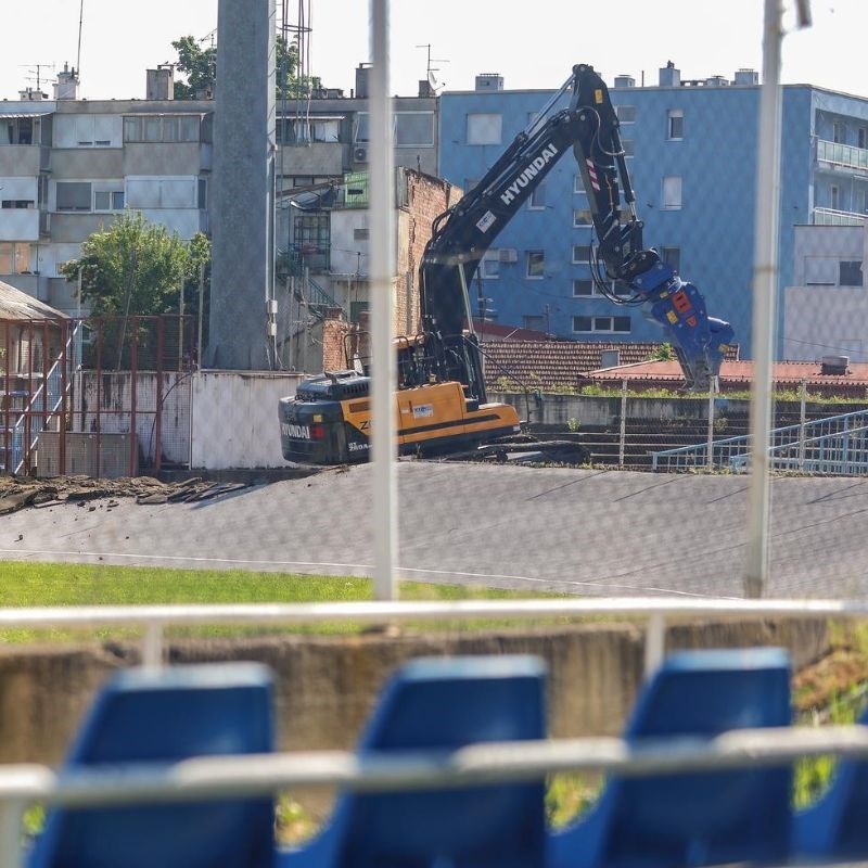 FOTO Počela rekonstrukcija stadiona u Kranjčevićevoj, Lokomotiva seli na Maksimir
