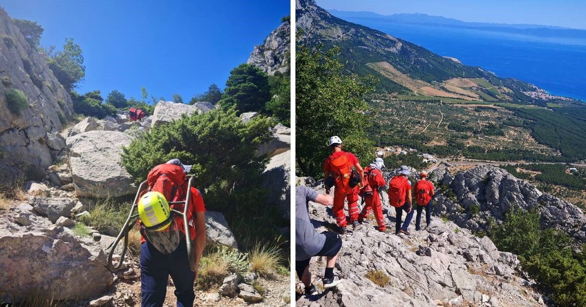 HGSS spasio stranca koji se izgubio na Biokovu. Bio je potpuno iscrpljen