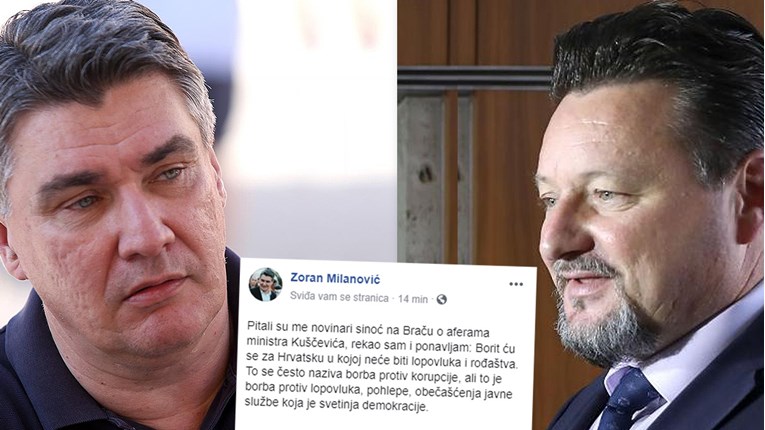 Milanović o Kuščeviću: Borit ću se protiv lopovluka i pohlepe