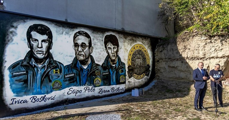 FOTO Ovo je mural posvećen hrvatskim policajcima. Sviđa li vam se?