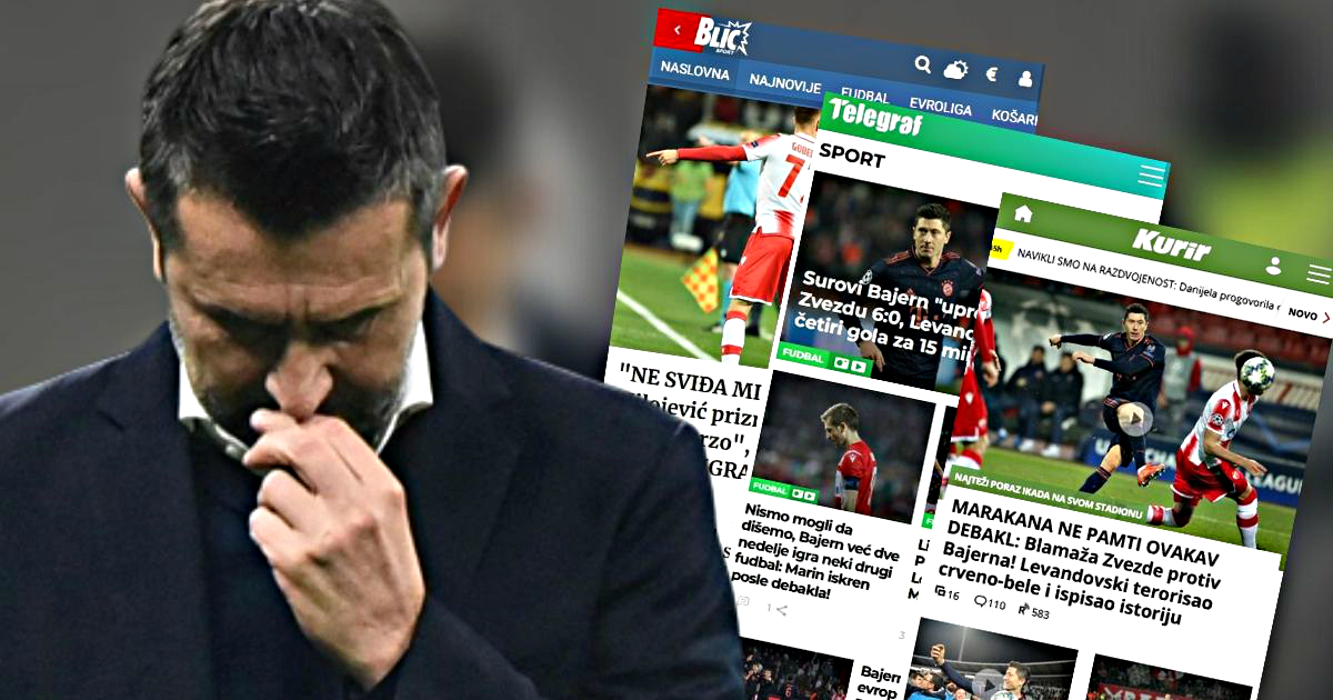 Dinamo u regiji u drugom planu, udarna vijest je Zvezdin povijesni poraz