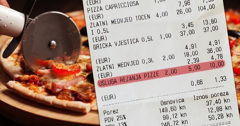 Ova zagrebačka pizzerija dodatno naplaćuje uslugu rezanja pizze
