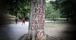 Na stablu kod zagrebačkog Ribnjaka osvanula ljubavna poruka: "Ti si moj otok"