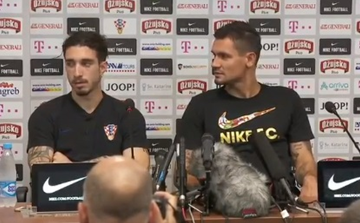 "Ona desno me masirala jučer": Što je to Lovren šapnuo Vrsaljku na presici?
