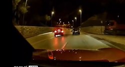 VIDEO Vozač naglo izgubio kontrolu nad Mercedesom u Splitu, jedva izbjegao sudar