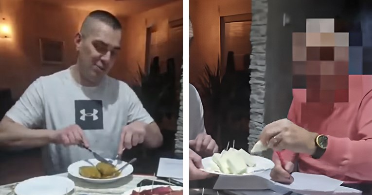 VIDEO Policajac na pretresu kod Sablje jeo sir i čvarke: "Krkaj, Roki!"