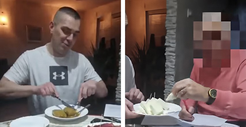 VIDEO Policajac u pretresu kod Sablje jeo: "Probaj sir i čvarke, krkaj, Roki"