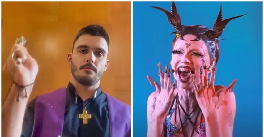 Hrvatskog svećenika zgrozio nastup na Eurosongu, polijevao ekran svetom vodom
