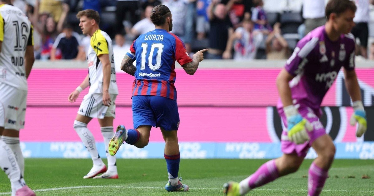 Pogledajte lijepu akciju Hajduka. Šego ubacio, Krovinović propustio, Livaja zabio