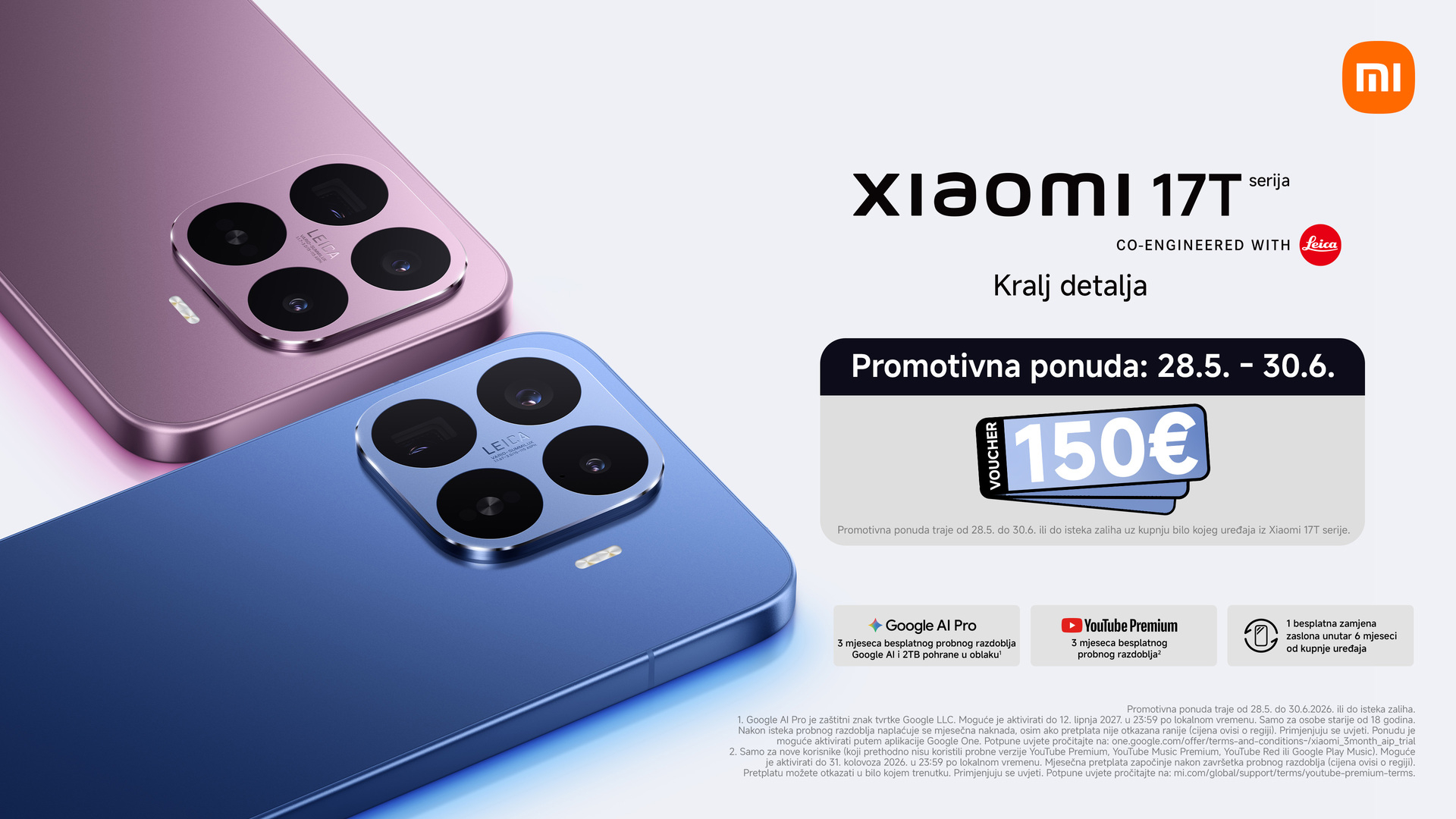 Xiaomi predstavio 17T seriju: Stiže u dvije veličine i s telefoto mogućnostima