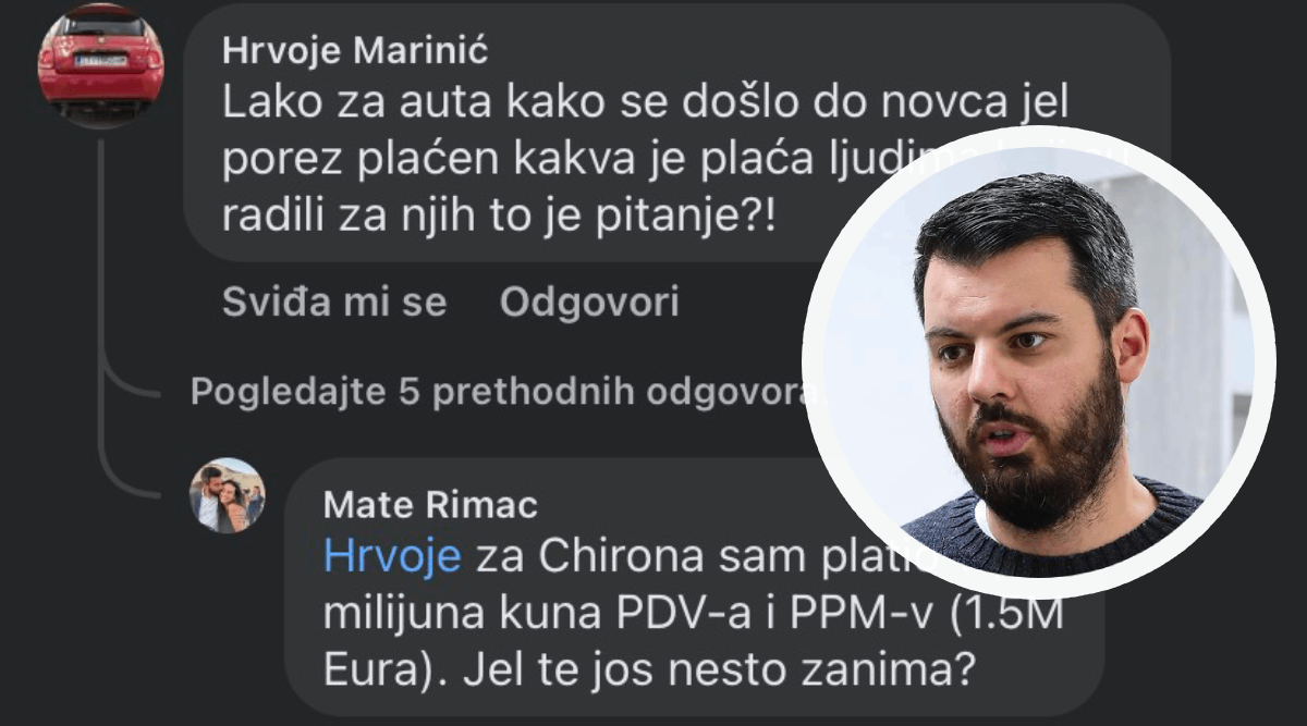 Rimac hejteru: Za auto sam platio 11.6 milijuna kn PDV-a i PPM-a. Šta te još zanima?