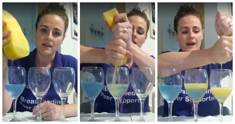 Stručnjakinja koristeći čaše za vino na genijalan način pokazala kako izgleda dojenje