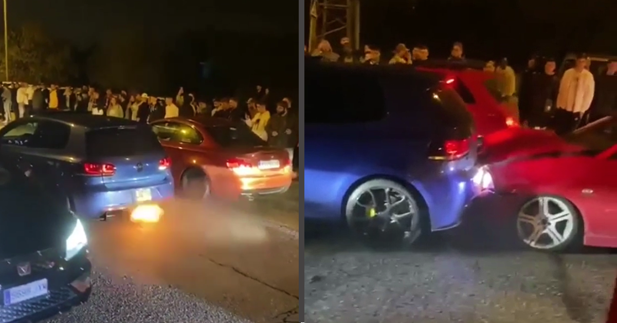 VIDEO Vozač Golfa htio se utrkivati pa ubacio u rikverc