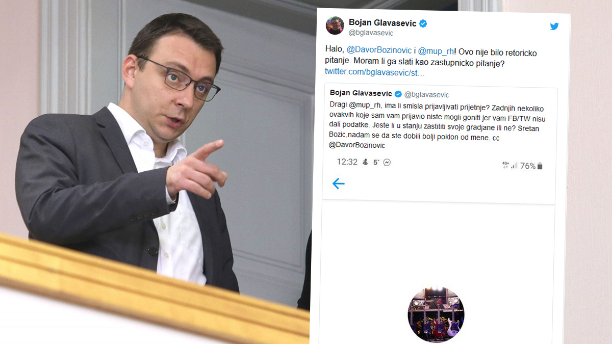 Glavaševiću prijete. "Dragi MUP, ima li smisla prijavljivati vam prijetnje?"