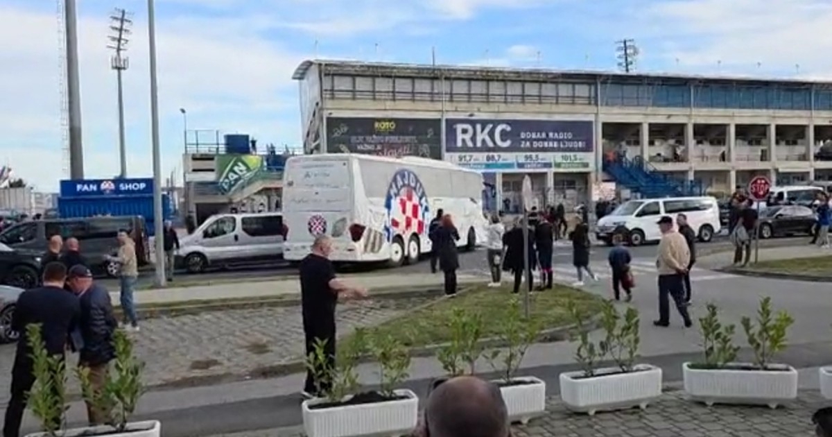 Pogledajte kako je Hajdukov autobus dočekan u Koprivnici