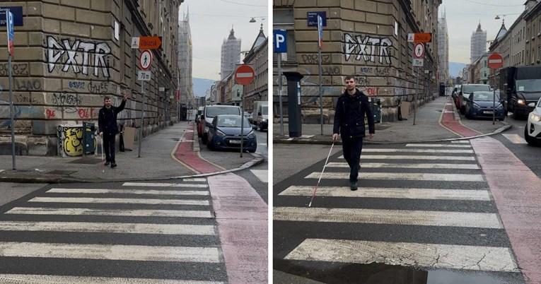 S Martinom (28) smo testirali staju li vozači slijepima na zebri: "Dajem im znak"