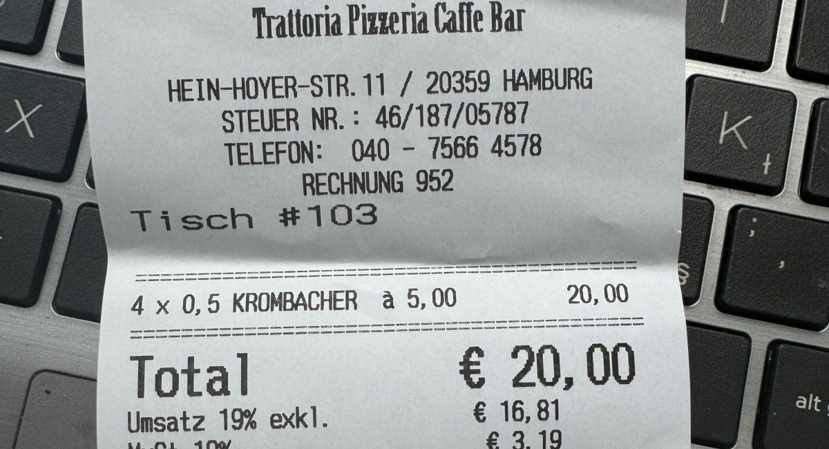 U Hamburgu smo naručili 2 kave i 4 piva, evo koliko smo to platili