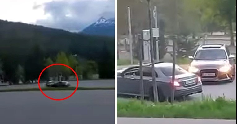 VIDEO Divljali u Audiju i Mercedesu na parkingu pa završili jedan u drugome