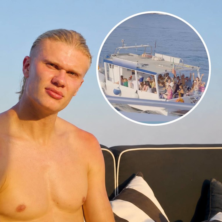 Haalandu na odmoru prišao brod pun obožavatelja, njegova reakcija postala hit