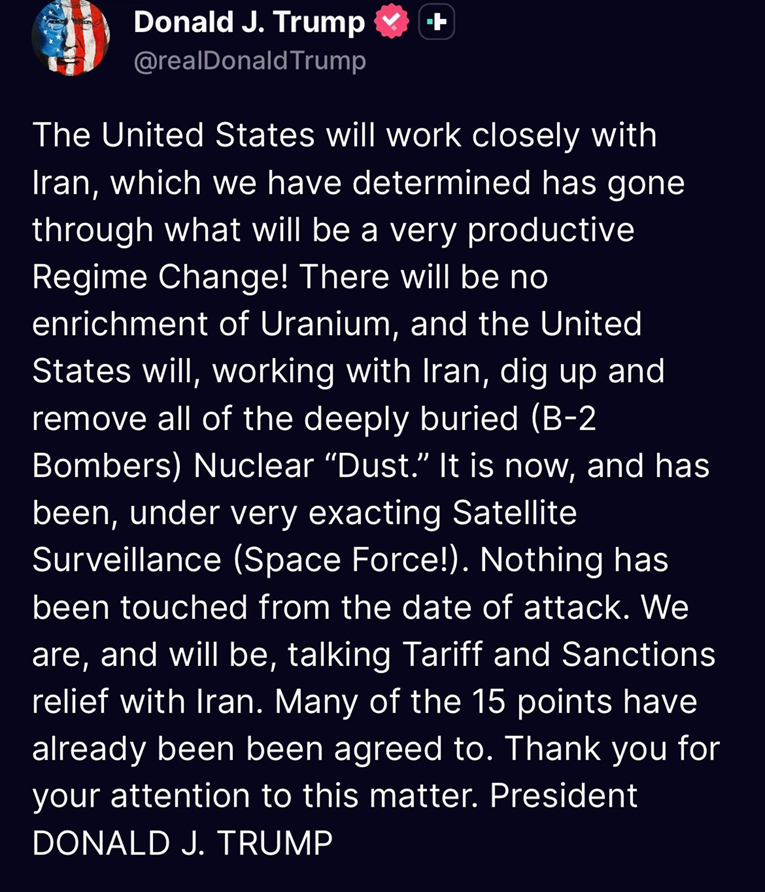 Trump: Odmah ću uvesti carine od 50% zemljama koje budu slale oružje Iranu