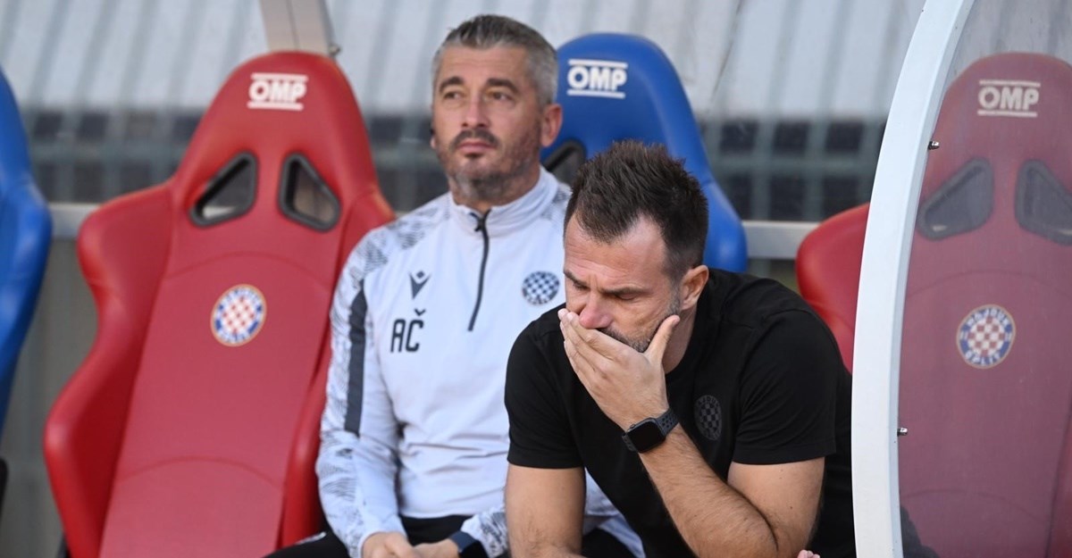 Pomoćni trener Hajduka: Bojimo se igrati nogomet. Sudac unosi nervozu