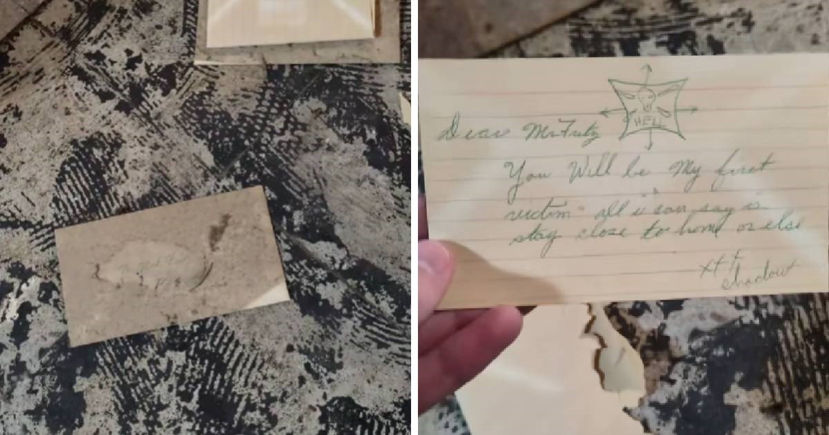 Renovirala podrum pa u stropu pronašla jeziva pisma: "Bolje ti je da se paziš"