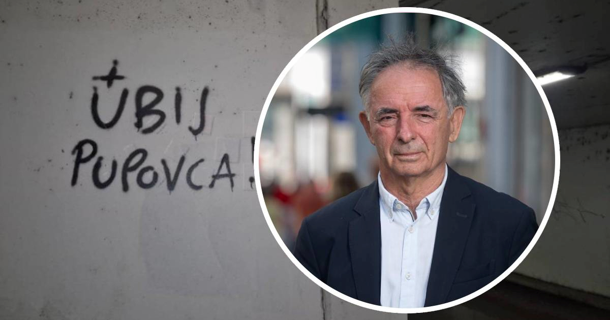 U Zagrebu grafiti ''Ubij Pupovca''. Pupovac: Nisam iznenađen