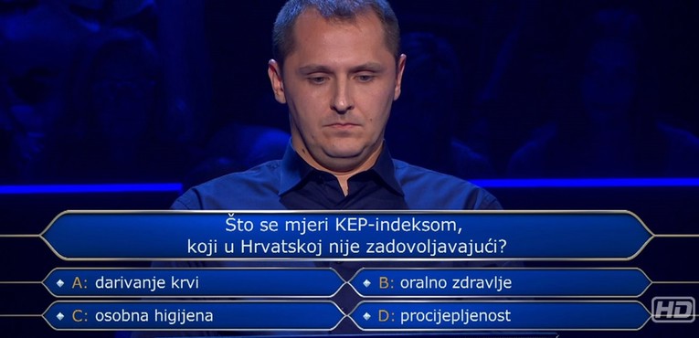 Odustao u Milijunašu na pitanju za 125.000 kuna, znate li vi odgovor?
