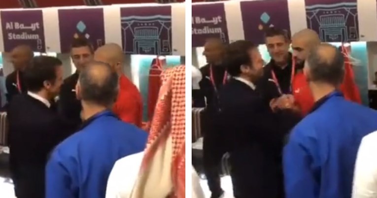 VIDEO Macron ušao u svlačionicu Maroka i zagrlio svog omiljenog igrača