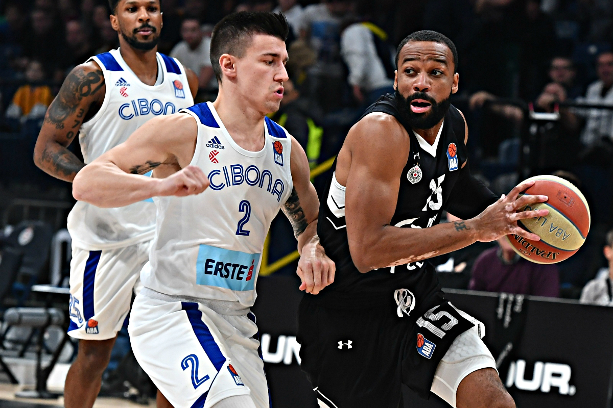 PARTIZAN - CIBONA 102:66 Cibona parirala Partizanu samo u prvoj četvrtini