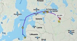 Ovo je luk koji ruski avioni sad moraju raditi da s ruskog teritorija dođu u Moskvu