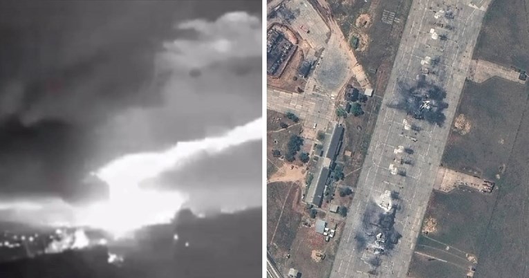 VIDEO Masovni napadi na Krim. Satelitske snimke otkrivaju uništene moćne avione