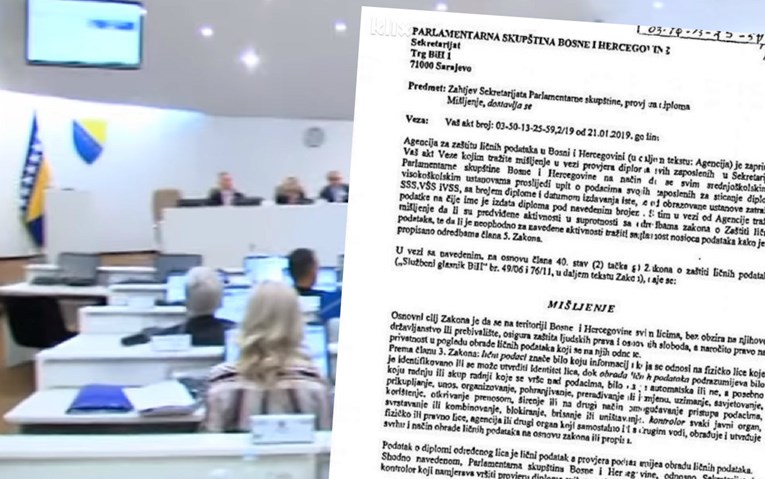 Zabranjena provjera diploma zaposlenima u parlamentu BiH